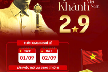 THÔNG BÁO NGHỈ LỄ QUỐC KHÁNH 2/9/2025
